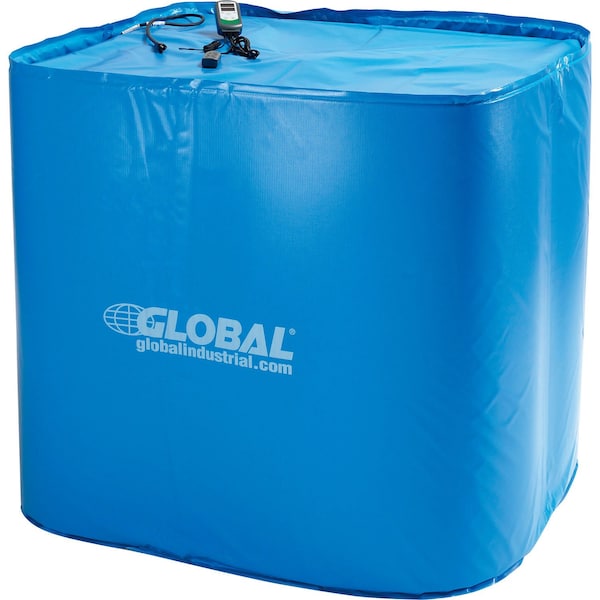 Insulated Tote Heating Blanket For 275 Gal IBC Tote, Up To 145 DegreeF, 120V